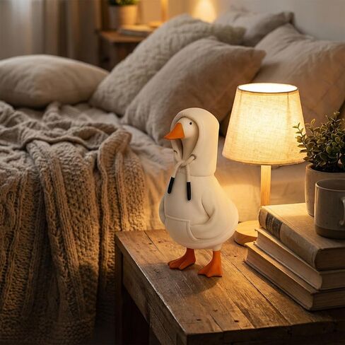 Desk Goose Outfits, Porch Goose Outfits, 2 PCS 7 Inches Red and White Porch Geese Costume Accessories, Cute Desk Goose Clothes with Adjustable Hood, Desktop Geese for Table Decoration in Kuwait