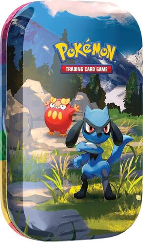 Pokémon TCG: Mega Evolution—Ascended Heroes Mini Tin: Riolu & Darumaka (1 Sticker Sheet, a Pokémon Art Card & 2 Booster Packs) in Kuwait