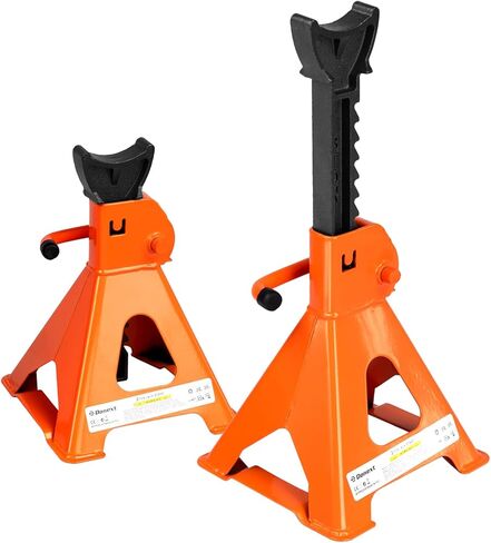 Jack Stands 3 Ton (6,500 lb) Capacity Steel, 1 Pair Red Lifting Stand Adjustable Jack Stands in Saudi Arabia