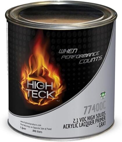 منتجات High Teck 77400C-4 برايمر طلاء أكريليك عالي المواد الصلبة، 1 كوارت، رمادي، 2.1 رطل/جالون من المركبات العضوية المتطايرة، خلط 1:1 in Kuwait