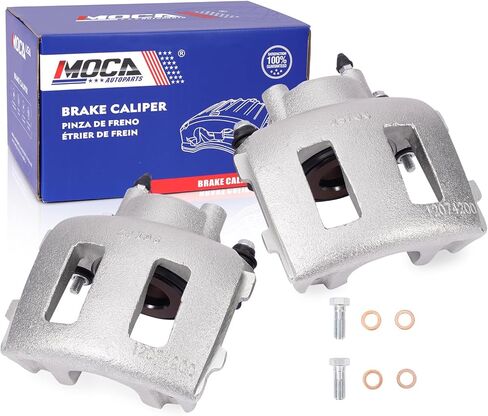 MOCA 2x Front Brake Calipers w/Bracket Compatible with 1991-1995 & 1997-2006 for Jeep Wrangler, 1997-2006 TJ, 1990-2001 Cherokee, 1993-1998 Grand Cherokee 4.0L in Kuwait