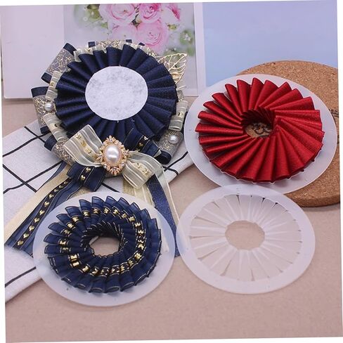 3-Piece Rosette Maker, Fabric Flower Maker Tool for Consistent DIY Ribbon Flowers, Crafting for Beginners, Tabletop Figurines in Kuwait