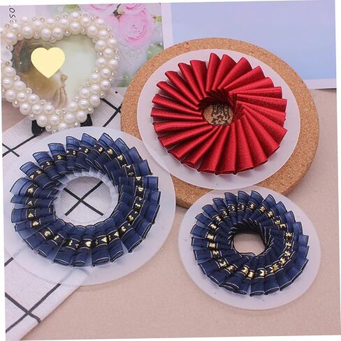3-Piece Rosette Maker, Fabric Flower Maker Tool for Consistent DIY Ribbon Flowers, Crafting for Beginners, Tabletop Figurines in Kuwait