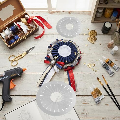 3-Piece Rosette Maker, Fabric Flower Maker Tool for Consistent DIY Ribbon Flowers, Crafting for Beginners, Tabletop Figurines in Kuwait