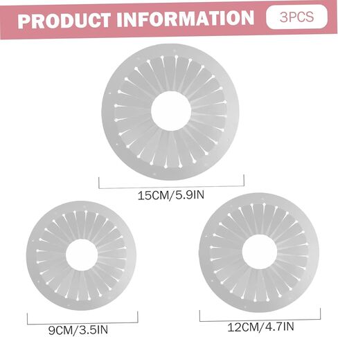 3-Piece Rosette Maker, Fabric Flower Maker Tool for Consistent DIY Ribbon Flowers, Crafting for Beginners, Tabletop Figurines in Kuwait