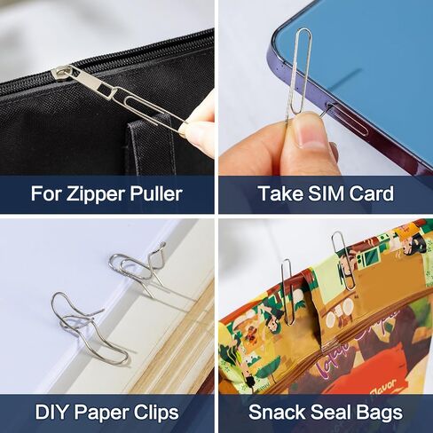 Deli #1 Nonskid Paper Clips, 1000 Medium Paper Clips, 10 Boxes of 100 Each, Silver in Saudi Arabia