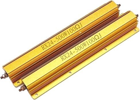 RX24 500W الألومنيوم معدن شل المقاوم 8R 10R 12 15 20 25 30 40 47 50 60 80 100R 120 150 180 200 300 500 أوم 1K 2K 3K 10K (RX24 500W 30R 1 قطعة) in Kuwait