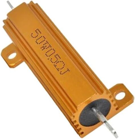 RX24 50W Aluminum Power Metal Shell Resistor 62 75 80 91 100 120 150 180 200 220 250 300 330 400 470 500 510 600 800 910 R Ohm(RX24 50W 800R 1pcs) in Kuwait
