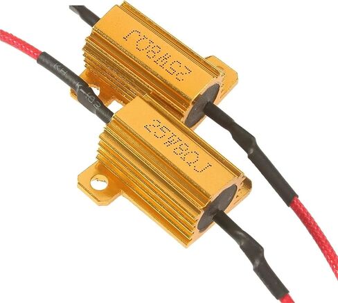 2/4 مجموعات مقاومة الحمل لأضواء LED 50 وات 6 أوم، 25 وات 8 أوم، لسيارة LED فك لمبة عكس الضوء مصباح إشارة الانعطاف المقاومة 12 فولت (25 وات 8 أوم -4 مجموعة) in Kuwait