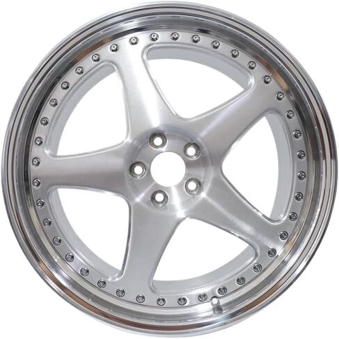 Three Piece Racing Car Wheels 18-26 Inch 5x112 Gray Deep Dish Forged Aluminum Compatible With R8 in Kuwait