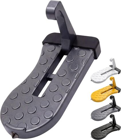 Car Door Step for Roof Rack - Multi-Foldable Aluminum Alloy Car Step, Easy Access to Car Roof, Universal Fit for Cars & SUVs, Heavy Duty & Anti-Slip Design in Kuwait