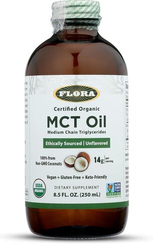 Flora - MCT Oil, Brain Health, Keto-Friendly, Ethically Sourced, 17 Fl Oz in Saudi Arabia