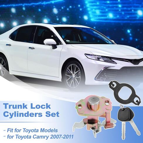 Aluminum Alloy Trunk Lock Cylinder for Toyota Camry 2007-2011 Tailgate Key Cylinder for Trunk Car Door Locks Replace No.6905506070 in Kuwait
