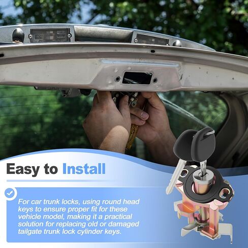 Aluminum Alloy Trunk Lock Cylinder for Toyota Camry 2007-2011 Tailgate Key Cylinder for Trunk Car Door Locks Replace No.6905506070 in Kuwait