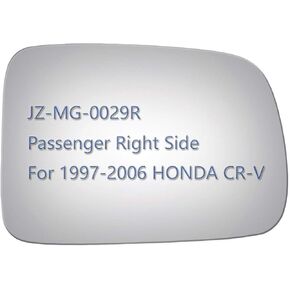 JZSUPER Side Mirror Glass fit for 1997-2006 HONDA CR-V, Passenger Right Side RH Replacement Rearview Convex Glass, Non Heated Including Adhesive in Kuwait