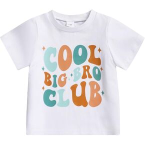 Baby Boy Clothes Big Brother T Shirt Toddler Boy Summer Cotton Short Sleeve Tops for 1-5T Baby Boy Outfits in Saudi Arabia