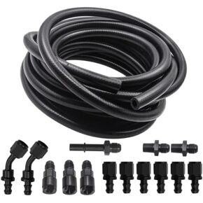 طقم خط حقن الوقود من الألومنيوم 25FT 3/8 بوصة LS SWAP متوافق مع أنظمة السوائل الهيدروليكية لزيت الديزل والبنزين in Kuwait