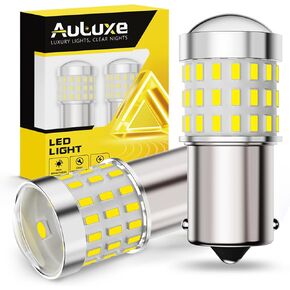 1156 مصباح LED - 57 قطعة من رقائق LED مع عدسة بروجيكتور عالية الدقة، أكثر سطوعًا بنسبة 600%، أبيض 6500 كلفن - للنسخ الاحتياطي لفرامل الذيل العكسي DRL لأضواء وقوف السيارات، تناسب 7506 BA15S P21W، حزمة من 2 in Kuwait