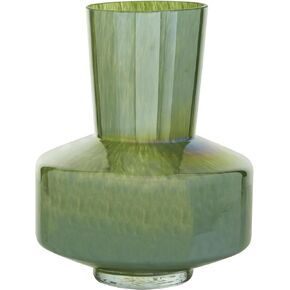 Deco 79 Glass Handmade Decorative Vase Blown Centerpiece Vase, Flower Vase for Home Decoration 10" x 5" x 12", Blue in Kuwait
