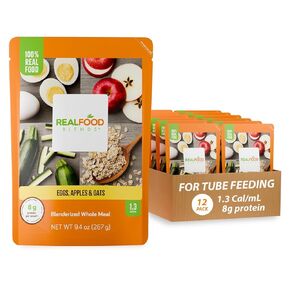 Real Food Blends Mini - Prunes, Pears & Pumpkin - Pureed Blended Snack for Feeding Tubes, 4 Oz Pouch (Pack of 12 Pouches) in Kuwait