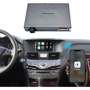 Wireless CarPlay Android Auto Retrofit kit for Infiniti QX60 Q70 QX80 2015-2019, Wireless Carplay Box Support Mirror Link, Reverse Camera USB Play Functions WZIN-2 in Saudi Arabia