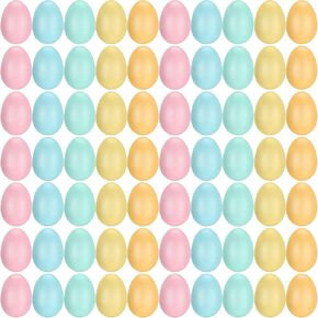 100 Pieces Egg Shakers Musical Instruments Percussion Maracas Egg for Kids Toys Plastic Easter Egg Shaker for Learning DIY Painting, Classroom Music, Rhythm, 5 Colors in Kuwait