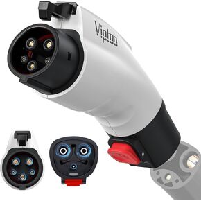 VIPTOO Tesla to J1772 Adapter 60A 250V AC — NACS EV Charging Connector with Digital Display for Tesla Wall/Destination/Mobile Charger, Fast & Safe Charging (White) in Kuwait