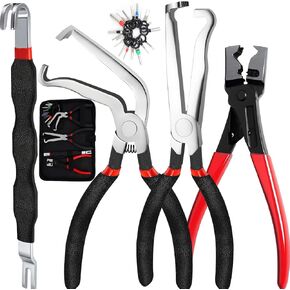 5 Pcs Electrical Disconnect Pliers and Cars Terminal Pin Removal Tool Kit, 37960/37980/13120/ Collar Hose Clamp Pliers Set for Automotive Electric Wire Plug Separatorl in Kuwait