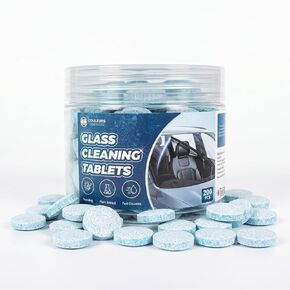 Coldcool Windshield Washer Tablets, 200-Pack Concentrated Effervescent Cleaning Tablets for Car Window Glass, Streak-Free Windshield Wiper Fluid Replacement, Safe for All Vehicles in Kuwait