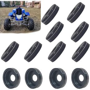 12 قطعة من أغطية غطاء الغبار للذراع متوافقة مع Banshee 350 Blaster 200 Raptor YFM125 YFM250 YFM660R YFM700 YFZ450/YFZ450R/YFZ450X OEM#5YT-23517-00-00 مجموعة إعادة بناء الألومنيوم in Kuwait