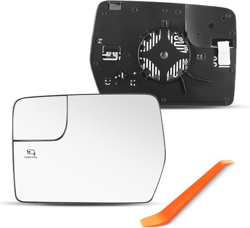 Compatible with 2011 2012 2013 2014 Ford F150 Driver Side Mirror, Left Side Mirrors Replacement Glass with Backing Plate, Power Heated in Kuwait