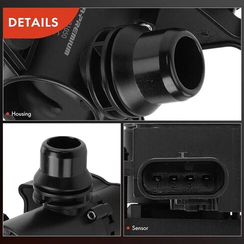 صمامات التحكم في سائل تبريد المحرك A-Premium متوافقة مع مرسيدس بنز C300 2022-2023، S500/S580 2021-2023، S580e 2023، SL63 SL55 AMG، EQS 450+، EQS 580، EQS AMG، Maybach S580 in Kuwait