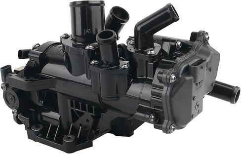 Engine Coolant Flow Control Valve Compatible with 2020–2024 Buick Encore GX and 2021–2024 Chevrolet Trailblazer, including all trim levels with 1.3L L3 gasoline engine Replaces OE# 55516369,TA9127 in Kuwait