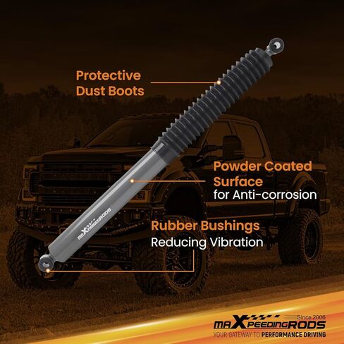 مثبت التوجيه maxpeedingrods لسيارة Ford F-250 F-350 F-450 F-550 Super Duty 4WD 2011-2024، إصدار G1 مثبط التوجيه in Kuwait