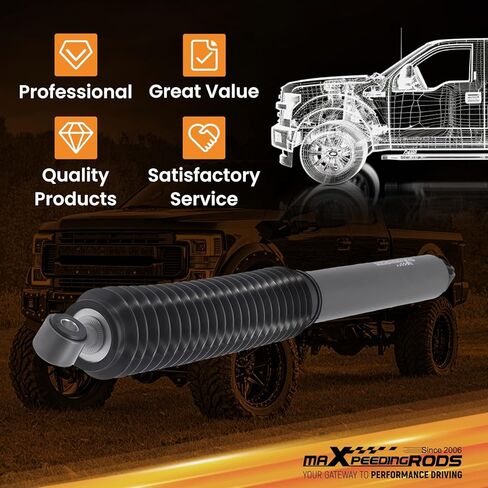 مثبت التوجيه maxpeedingrods لسيارة Ford F-250 F-350 F-450 F-550 Super Duty 4WD 2011-2024، إصدار G1 مثبط التوجيه in Kuwait