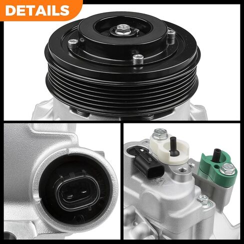 AC Compressor Compatible with Toyota Corolla 1.8L 2011 2012 2013 11 12 13, Matrix 1.8L 2013 13 Replacement for 178322 in Kuwait