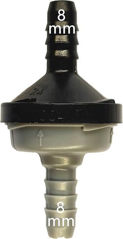 8mm Automotive Check Valve,5/16" Inlet & Outlet Vacuum & Fuel One-Way Valve for Chevrolet,BMW,Audi,VW,Mercedes-Ben,Ford,Porsche,Hyundai,Kia,Honda,Toyota,Nissan,GMC,Brake Booster, Water & Fuel Systems in Kuwait