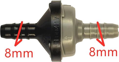 8mm Automotive Check Valve,5/16" Inlet & Outlet Vacuum & Fuel One-Way Valve for Chevrolet,BMW,Audi,VW,Mercedes-Ben,Ford,Porsche,Hyundai,Kia,Honda,Toyota,Nissan,GMC,Brake Booster, Water & Fuel Systems in Kuwait