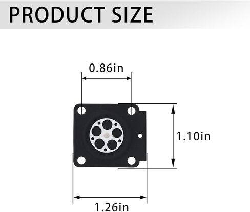 10Pcs Metering Diaphragm A015053 Compatible with Stihl FS38 FS45 FS55 HS45 BG45 BG55, Replacement for Zama RB-100 GND-56 C1Q Carburetor Parts in Kuwait