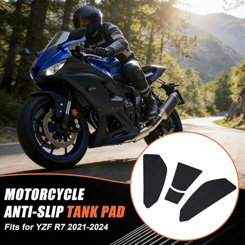 Fuel Tank Pads for YZF R7 with Strong Adhesive - Motorcycle Anti-Slip Fuel Tank Pad Tank Protectors Accessories for YZF R7 2021 2022 2023 2024 2025 in Kuwait