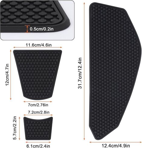 Fuel Tank Pads for YZF R7 with Strong Adhesive - Motorcycle Anti-Slip Fuel Tank Pad Tank Protectors Accessories for YZF R7 2021 2022 2023 2024 2025 in Kuwait
