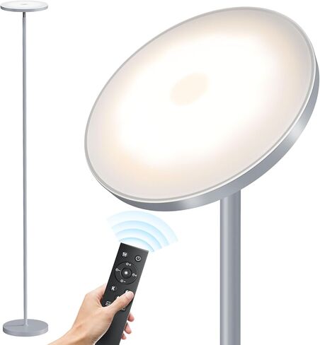 SUNMORY Floor Lamps for Living Room, 32W/3000LM Super Bright LED Floor Lamp with Remote Control, 69" Tall Standing Lamp with Stepless Dimmable, Modern Torchiere Corner Lamp for Bedroom, Office in Kuwait