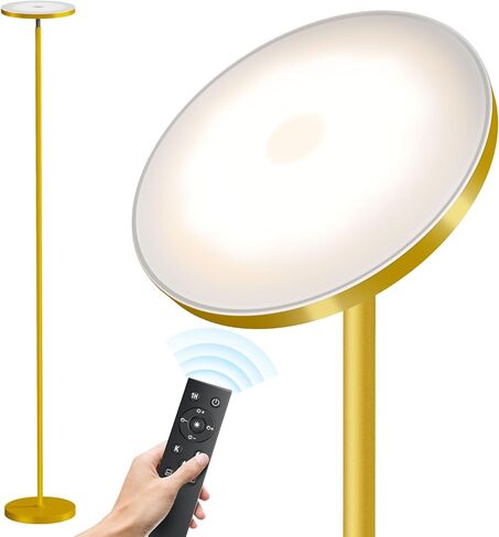 SUNMORY Floor Lamps for Living Room, 32W/3000LM Super Bright LED Floor Lamp with Remote Control, 69" Tall Standing Lamp with Stepless Dimmable, Modern Torchiere Corner Lamp for Bedroom, Office in Kuwait