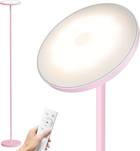 SUNMORY Floor Lamps for Living Room, 32W/3000LM Super Bright LED Floor Lamp with Remote Control, 69" Tall Standing Lamp with Stepless Dimmable, Modern Torchiere Corner Lamp for Bedroom, Office in Kuwait