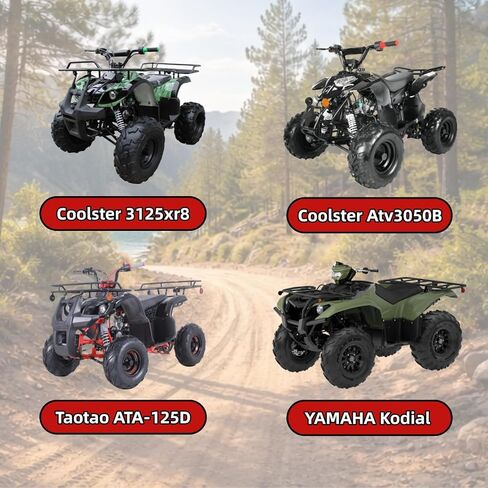 وصلة كروية لقضيب ربط اليد اليمنى واليسرى 10-10 مم متوافقة مع 50cc 70cc 90cc 110cc 125cc 200cc 250cc TaoTao Coolster Kazuma Chinese Kids Roketa Baja ATV Quad 4 Wheeler Go Kart أجزاء الدراجة الترابية 4 قطع in Kuwait