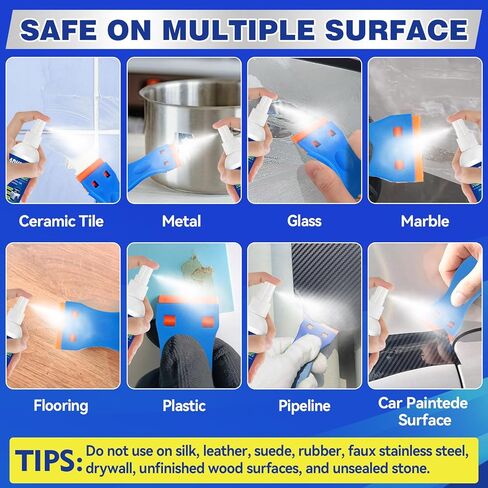 Adhesive Remover, Powerful Sticker Remover Spray with Scraper, Glue Remover for Windows, Glass, Plastic, Carpet, Rapidly Removes Sticker, Glue, Tape, Labels Remover and Car Sticker Remover in Kuwait