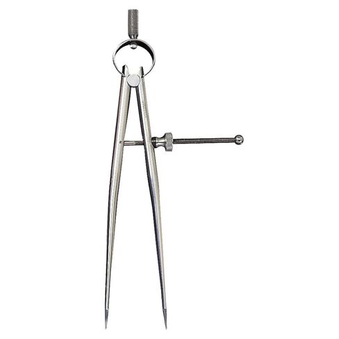 فرجار ومقسم من النوع الزنبركي من Starrett Toolmakers مع زنبرك مقوس ومسمار ارتكاز صلب - حجم وسعة 6 بوصات، نوع مفصل زنبركي - 277-6 in Saudi Arabia
