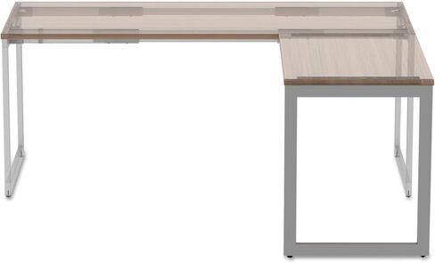 Alera alera Open Office Series o-Leg Return Base, Fully Adjustable, 36 to 70.78w x 23.38d x 28.5h, Silver in Kuwait