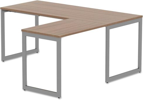 Alera alera Open Office Series o-Leg Return Base, Fully Adjustable, 36 to 70.78w x 23.38d x 28.5h, Silver in Kuwait