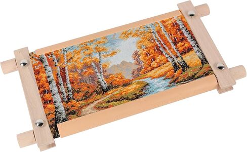 Small Beech Wood Tapestry Embroidery Frames, Scroll Stitching Holder for Cross Stitch, Needlepoint, Quilting & Sewing Projects in Kuwait
